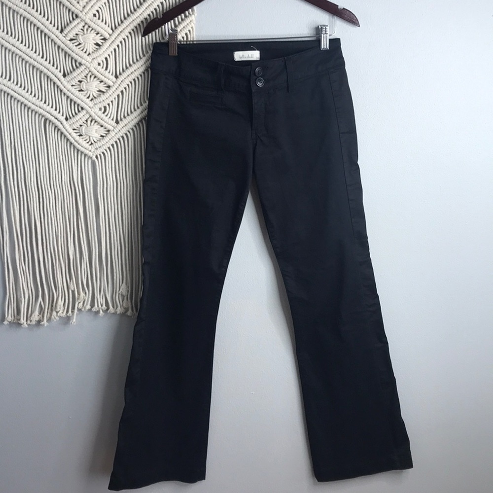 Bella Dahl black pants tuxedo striped Size 26